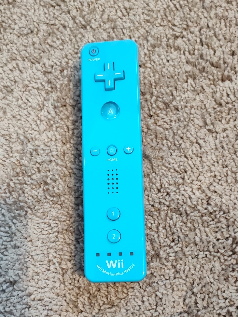 OEM Nintendo Wii Bright Cyan MotionPlus Remote
